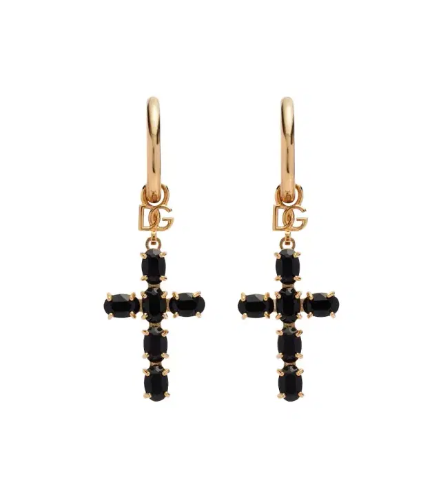 Dolce & Gabbana Crystal-embellished drop earrings