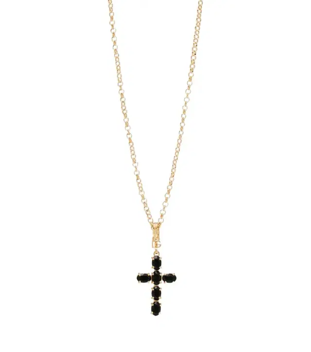 Dolce & Gabbana Cross embellished chain necklace