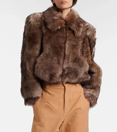 Chloe Chloé Cropped shearling jacket | Thumbnail 3