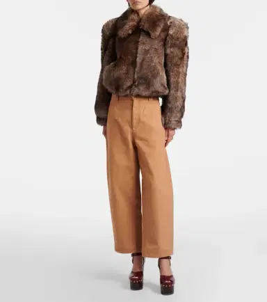 Chloe Chloé Cropped shearling jacket | Thumbnail 4