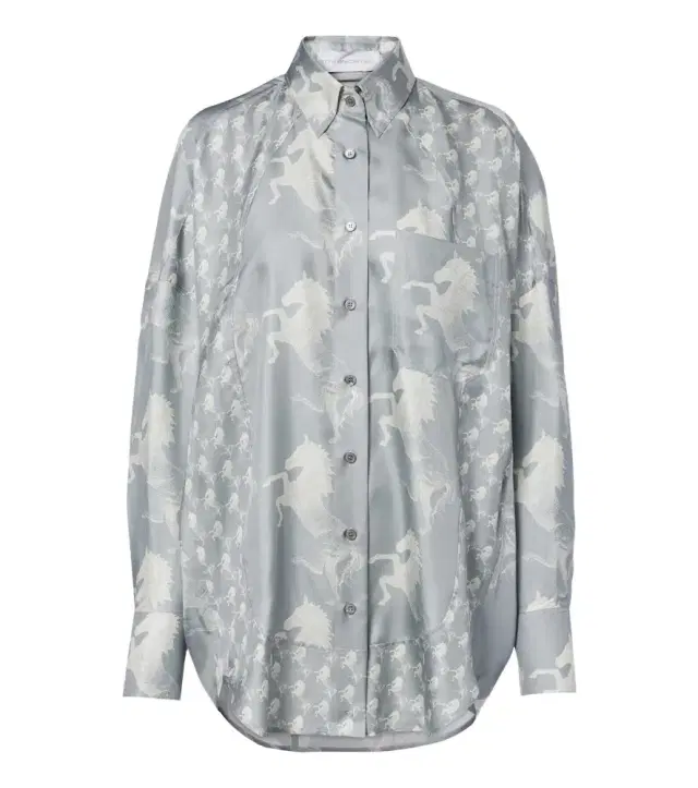 Stella McCartney Printed silk satin shirt