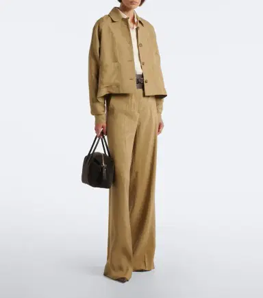 Max Mara Linen and silk twill jacket | Thumbnail 2 Max Mara Linen and silk twill jacket | Thumbnail 2