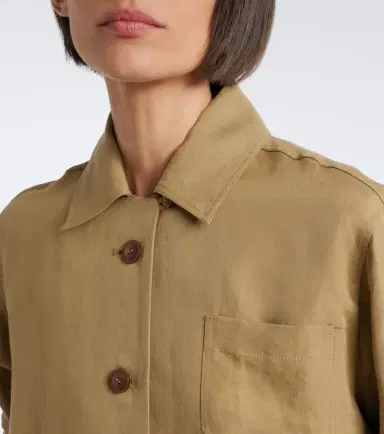 Max Mara Linen and silk twill jacket | Thumbnail 6 Max Mara Linen and silk twill jacket | Thumbnail 6