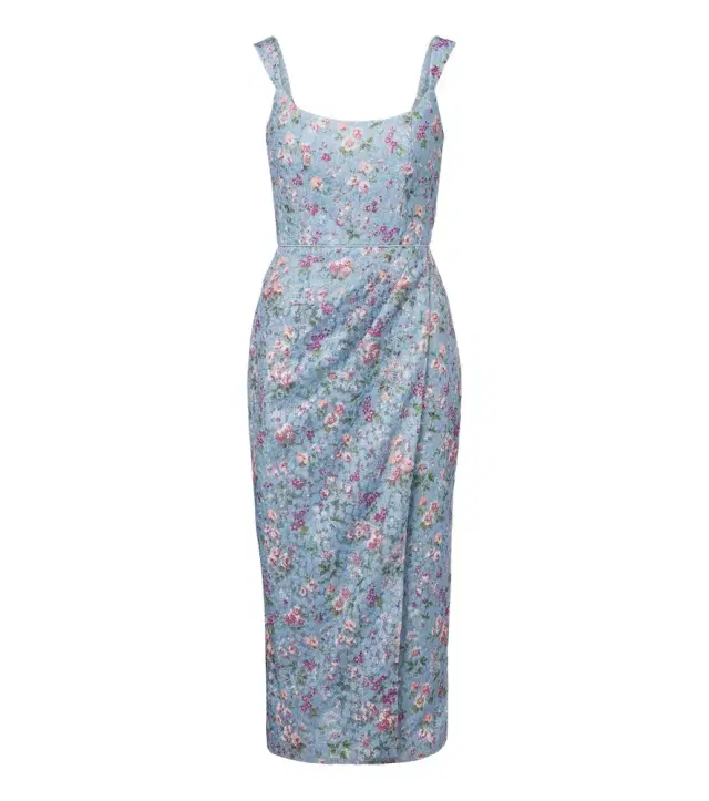 Markarian Marla floral lace bustier dress