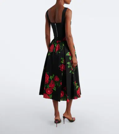 Dolce & Gabbana Floral cotton poplin midi skirt | Thumbnail 5 Dolce & Gabbana Floral cotton poplin midi skirt | Thumbnail 5