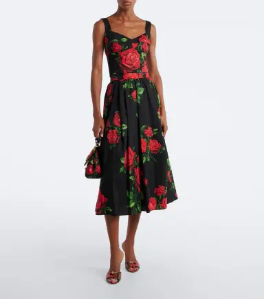 Dolce & Gabbana Floral cotton-blend bustier | Thumbnail 3 Dolce & Gabbana Floral cotton-blend bustier | Thumbnail 3
