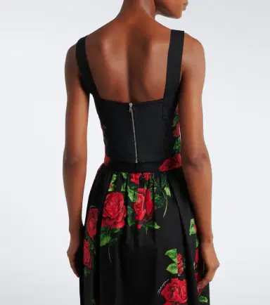 Dolce & Gabbana Floral cotton-blend bustier | Thumbnail 5 Dolce & Gabbana Floral cotton-blend bustier | Thumbnail 5
