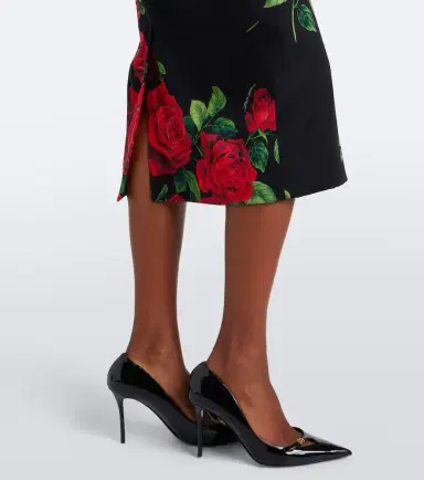 Dolce & Gabbana Floral silk-blend pencil skirt | Thumbnail 2 Dolce & Gabbana Floral silk-blend pencil skirt | Thumbnail 2