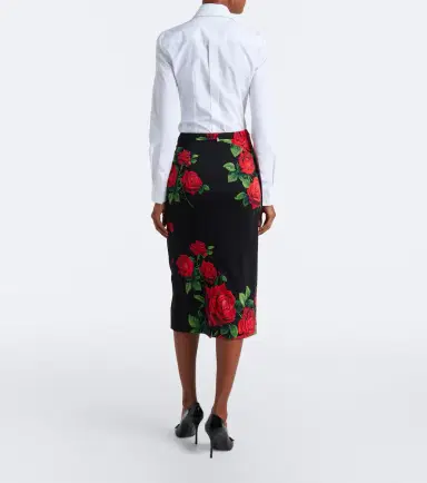 Dolce & Gabbana Floral silk-blend pencil skirt | Thumbnail 4 Dolce & Gabbana Floral silk-blend pencil skirt | Thumbnail 4