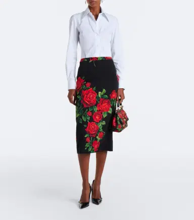 Dolce & Gabbana Floral silk-blend pencil skirt | Thumbnail 5 Dolce & Gabbana Floral silk-blend pencil skirt | Thumbnail 5
