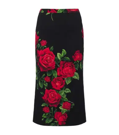 Dolce & Gabbana Floral silk-blend pencil skirt | Thumbnail 1 Dolce & Gabbana Floral silk-blend pencil skirt | Thumbnail 1