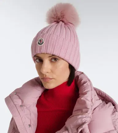 Moncler Ribbed-knit virgin wool beanie | Thumbnail 4