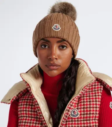 Moncler Ribbed-knit virgin wool beanie | Thumbnail 4