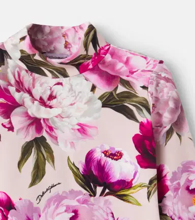 Dolce & Gabbana Kids Floral cotton-blend T-shirt | Thumbnail 2