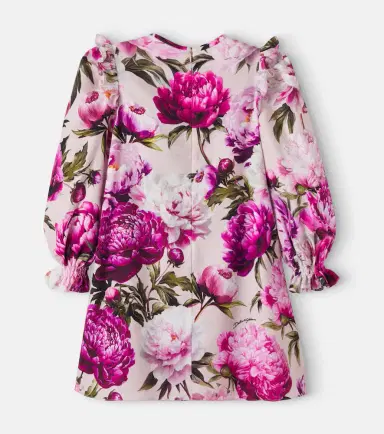 Dolce & Gabbana Kids Floral ruffled cotton dress | Thumbnail 2