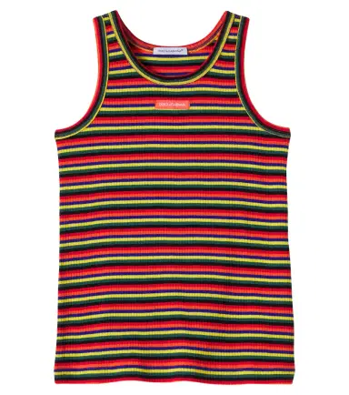 Dolce & Gabbana Kids Striped rib-knitted cotton tank top | Thumbnail 1