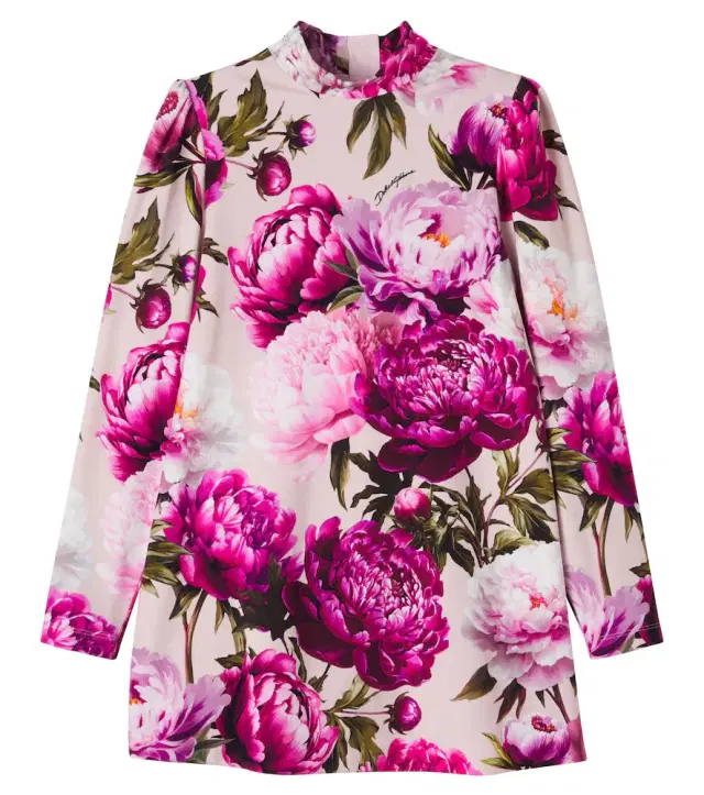 Dolce & Gabbana Kids Floral cotton-blend dress