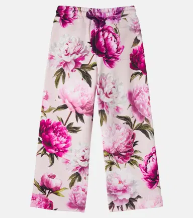 Dolce & Gabbana Kids Floral cotton jersey sweatpants | Thumbnail 2