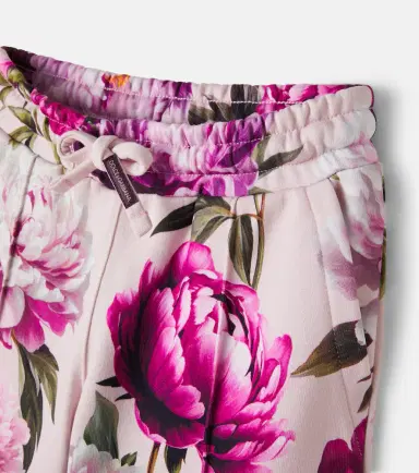 Dolce & Gabbana Kids Floral cotton jersey sweatpants | Thumbnail 3