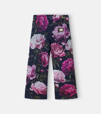 Dolce & Gabbana Kids Floral jeans | Thumbnail 3