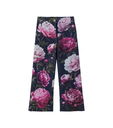 Dolce & Gabbana Kids Floral jeans | Thumbnail 1