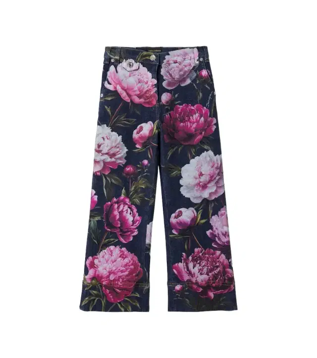 Dolce & Gabbana Kids Floral jeans