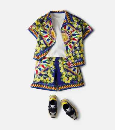 Dolce & Gabbana Kids Carretto cotton shirt | Thumbnail 4