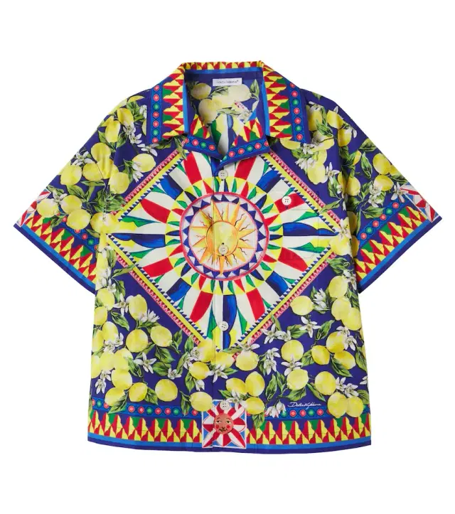 Dolce & Gabbana Kids Carretto cotton shirt