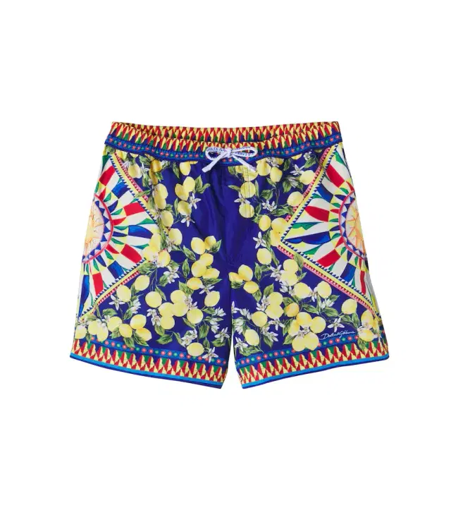 Dolce & Gabbana Kids Carretto swim trunks