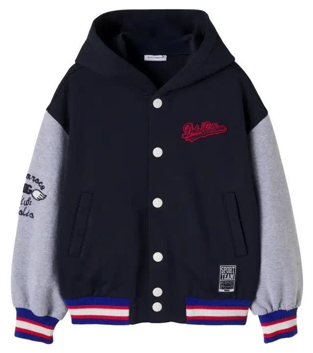 Dolce & Gabbana Kids Patch-appliqué cotton hoodie