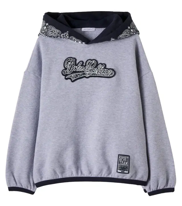 Dolce & Gabbana Kids Printed cotton-jersey hoodie