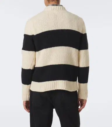 Moncler Striped wool-blend sweater | Thumbnail 2 Moncler Striped wool-blend sweater | Thumbnail 2
