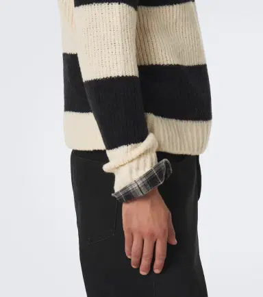Moncler Striped wool-blend sweater | Thumbnail 5 Moncler Striped wool-blend sweater | Thumbnail 5