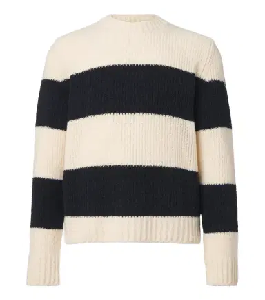 Moncler Striped wool-blend sweater | Thumbnail 1 Moncler Striped wool-blend sweater | Thumbnail 1