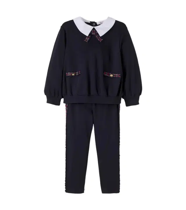 Patachou Cotton sweatshirt and sweatpants set