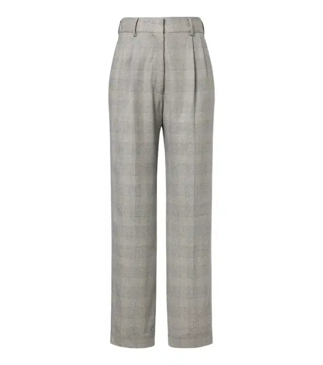 Blaze Milano Blazé Milano Fox checked wool, silk, and cashmere straight pants