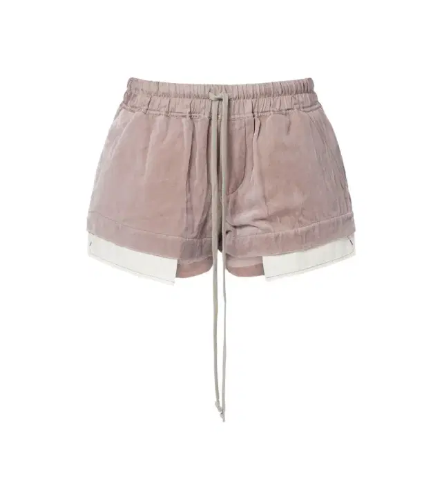 Rick Owens Fog velvet shorts