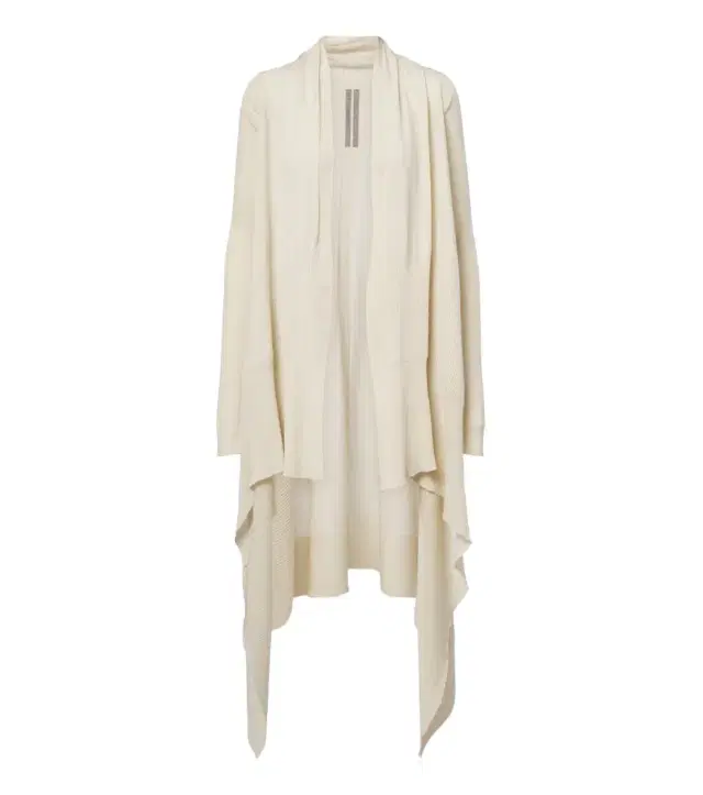 Rick Owens Asymmetric virgin wool cardigan