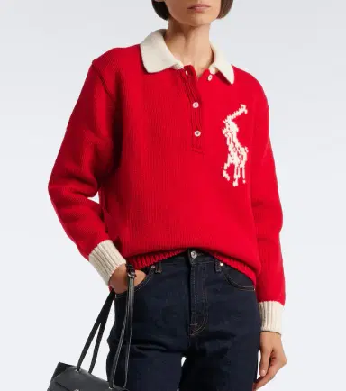Polo Ralph Lauren Big Pony intarsia wool polo sweater | Thumbnail 5