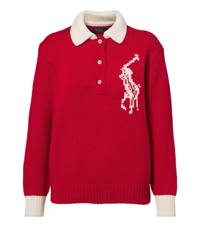 Polo Ralph Lauren Big Pony intarsia wool polo sweater