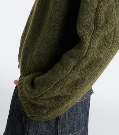 Moncler Alpaca and wool-blend cardigan | Thumbnail 2