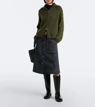 Moncler Alpaca and wool-blend cardigan | Thumbnail 3