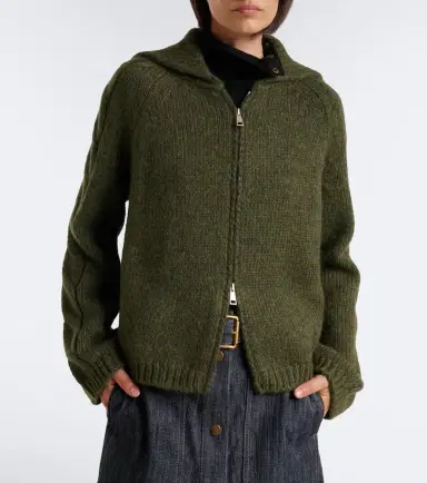 Moncler Alpaca and wool-blend cardigan | Thumbnail 6