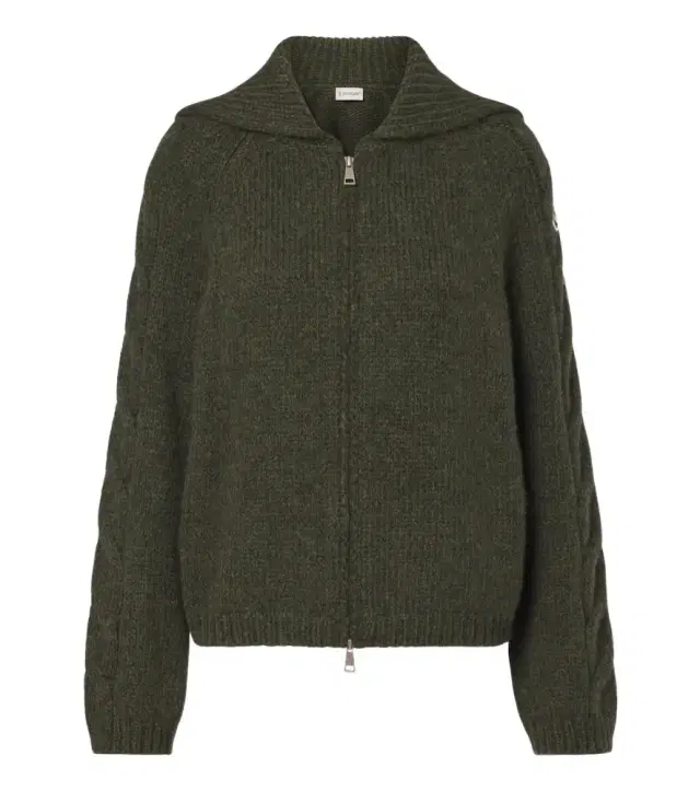 Moncler Alpaca and wool-blend cardigan
