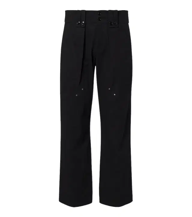 Amandine pleated cotton-blend straight pants
