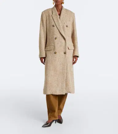 Marant Etoile Pilda herringbone double-breasted coat | Thumbnail 2