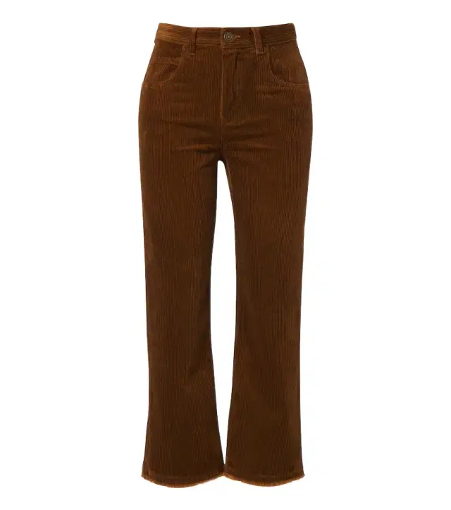 Marant Etoile Ruthie cropped corduroy straight pants