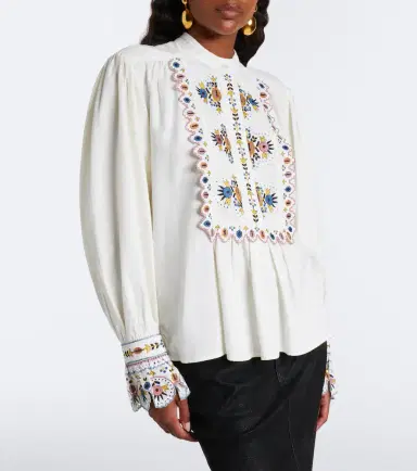 Marant Étoile Monique embroidered blouse | Thumbnail 4