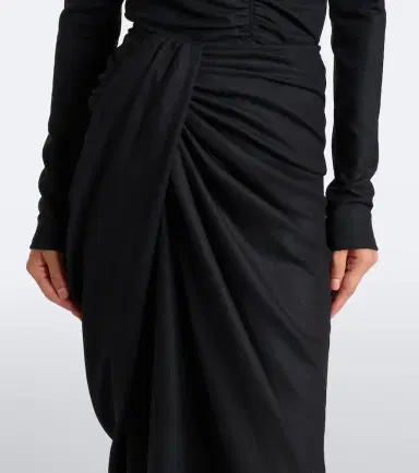 Marant Etoile Jeldia draped midi skirt | Thumbnail 4