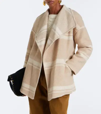 Marant Étoile Brea striped wrap coat | Thumbnail 2